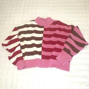 Promesa Color Block Mock Neck Sweater Women’s S